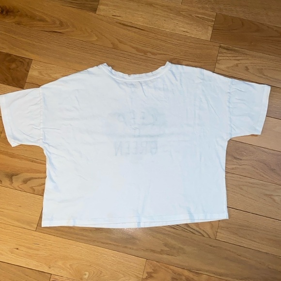 Banana Republic “Keep It Green” 100% Organic Cotton Cropped Tee size S, preloved - Picture 5 of 7